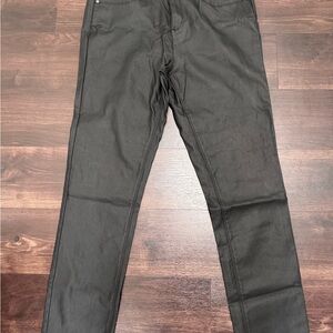 NWOT Karl Lagerfeld Women’s Size 14 Black Vegan Leather Pant